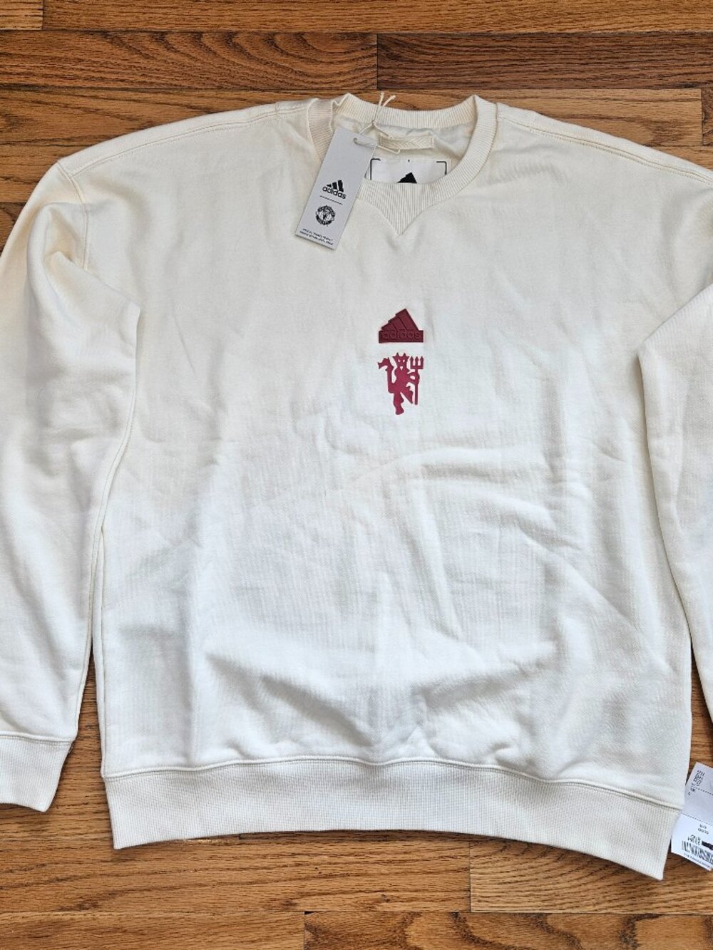 Manchester United x Adidas Long Sleeve Sweatshirt S NWT